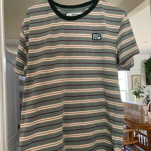 Striped dutch bros t shirt